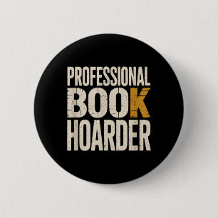 Professioneller Buchhorter Lustiges Lesen Buchwurm Button
