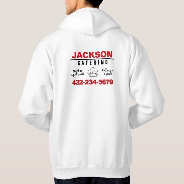 Professioneller Catering-Service Hoodie (Rückseite)