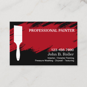 Professioneller Cooler Moderner Maler Visitenkarte