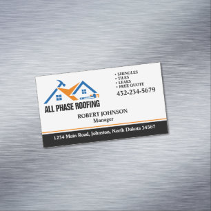 Professioneller Dachdecker-Service Magnetische Visitenkarte
