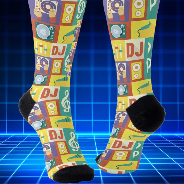 Professioneller Discjockey-Ikonendesign Socken (Von Creator hochgeladen)