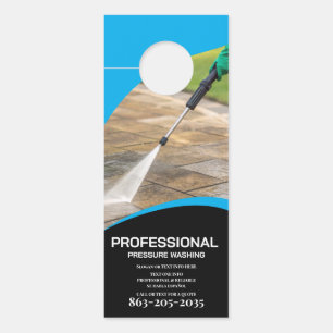 Professioneller Druckreiniger Minimalist Türanhänger