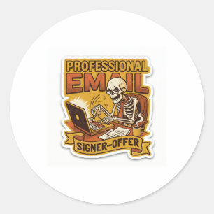 Professioneller E-Mail-Unterzeichner-Angebot Lusti Runder Aufkleber