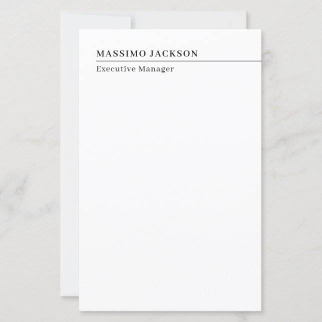 Professioneller einfacher minimalistischer moderne (Vorderseite)