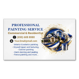 Professioneller eleganter moderner Malservice Magnetische Visitenkarte
