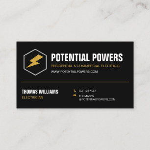 Professioneller Elektroinstallationsbetrieb Elektr Visitenkarte
