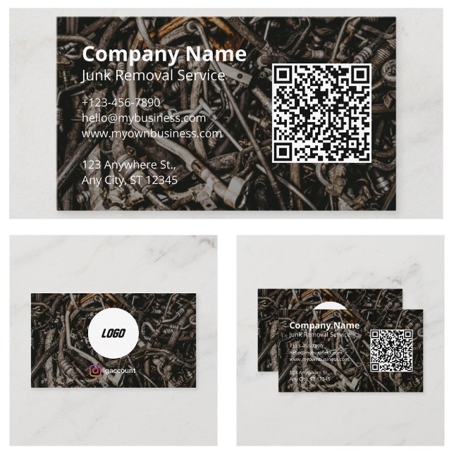 Professioneller Entsorgungsdienst Visitenkarte (Professional Junk Removal Service Business Card
)