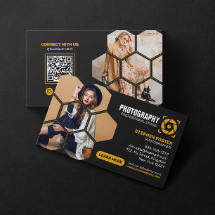 Professioneller Fotograf QR-Code Fotografie Visitenkarte