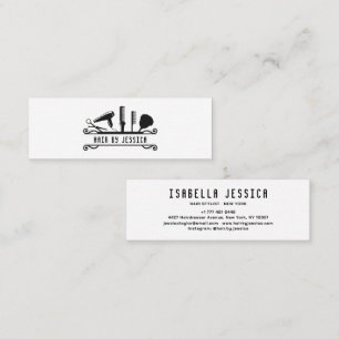 Professioneller Friseursalon   Eleganter Salon Mini Visitenkarte