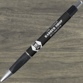 Professioneller Friseursalon Schwarz-Weiß Kugelschreiber