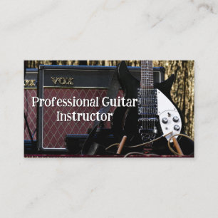Professioneller Gitarrenlehrer Visitenkarte
