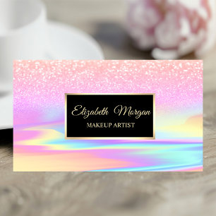 Professioneller Glitter Holografischer Rahmen Boke Visitenkarte