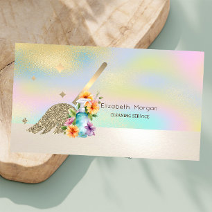 Professioneller Gold-Besensprayflasche Holografisc Visitenkarte