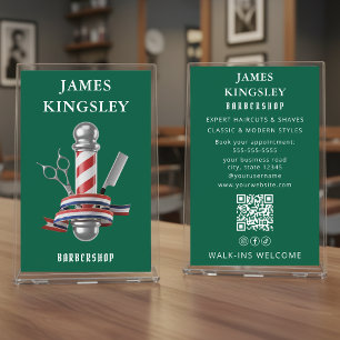 Professioneller Haarschnitt Friseur-Pol modern Bar Flyer