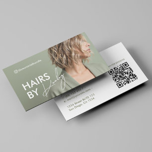 Professioneller Haarstylist Barbier Therapeut Weis Visitenkarte