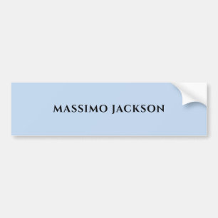 Professioneller hellblauer moderner minimalistisch autoaufkleber