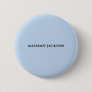 Professioneller hellblauer moderner minimalistisch button