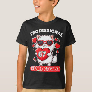 Professioneller Herzensdieb 67 Meme 6 7 Ragdoll-Ka T-Shirt