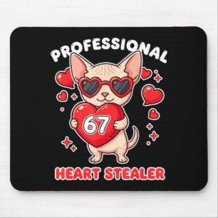 Professioneller Herzensdieb Valentinstag 67 Meme 6 Mousepad
