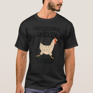 Professioneller Hühnerjäger Lustiger Bauernhof Bau T-Shirt