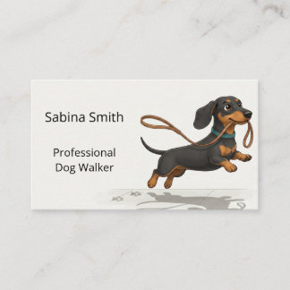 Professioneller Hundespaziergang Long-Bodied Pet W Visitenkarte