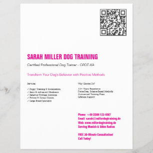Professioneller Hundetrainer Flyer Deutsche Dogge