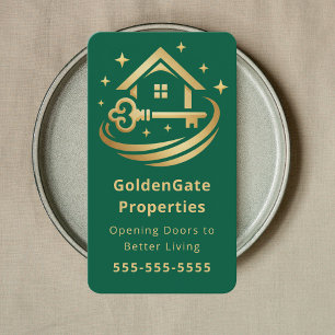 Professioneller Immobilienmakler Elegante Immobili Visitenkarte