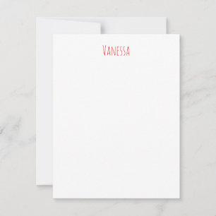 Professioneller klassischer Kalligrafiename custom Mitteilungskarte
