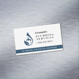 Professioneller Klempner-Service Wasser-Tropfen-Lo Magnetische Visitenkarte
