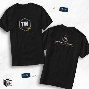 Professioneller Logo Elektriker Elektrotechnik Die T-Shirt