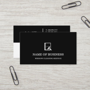 Professioneller Logo-Fensterreinigungsservice Visitenkarte