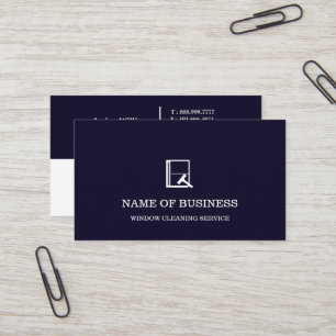 Professioneller Logo-Fensterreinigungsservice  Visitenkarte