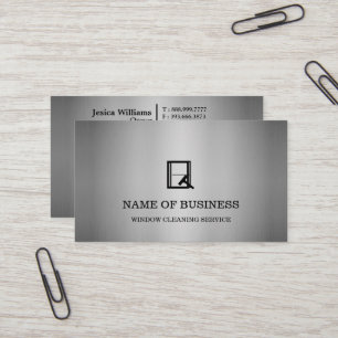 Professioneller Logo-Fensterreinigungsservice Visitenkarte
