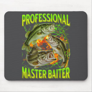 Professioneller Meister-Köder-Fischer Lustiges Ang Mousepad