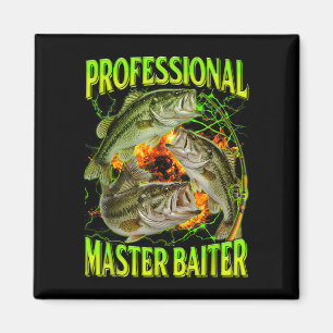 Professioneller Meister-Köder lustiger Angler-Meme Magnet