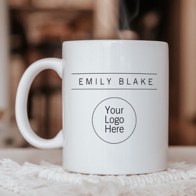 Professioneller minimalistischer Geschäftsmug mit  Kaffeetasse (Von Creator hochgeladen)
