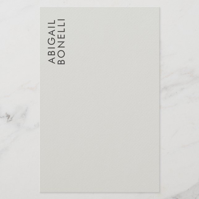 Professioneller minimalistischer moderner einfache briefpapier (Vorderseite)