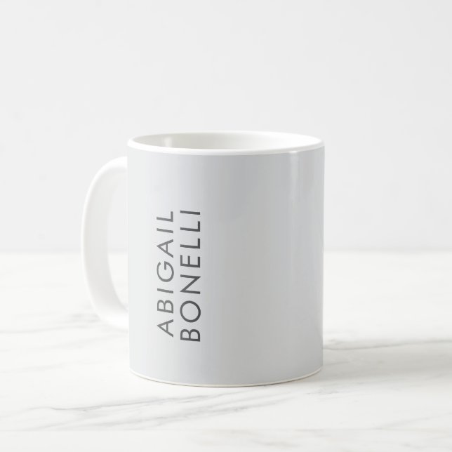 Professioneller minimalistischer moderner einfache kaffeetasse (Vorderseite Links)