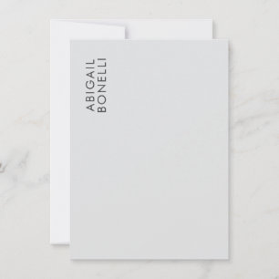 Professioneller minimalistischer moderner einfache mitteilungskarte