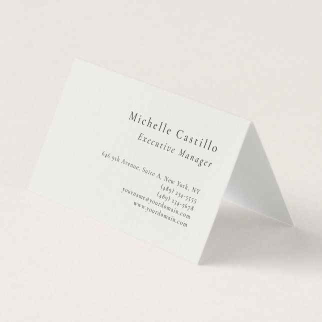 Professioneller minimalistischer moderner einfache visitenkarten (Vorderseite)