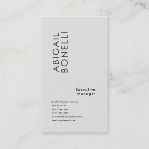 Professioneller minimalistischer moderner einfarbi visitenkarte