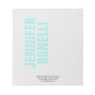 Professioneller minimalistischer moderner fetter b notizblock