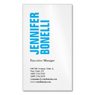 Professioneller minimalistischer moderner, fetter magnetische visitenkarte