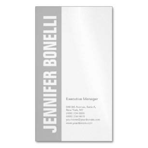 Professioneller minimalistischer moderner, fetter magnetische visitenkarte