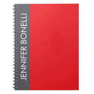 Professioneller minimalistischer moderner fetter N Notizblock