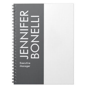 Professioneller minimalistischer moderner fetter T Notizblock
