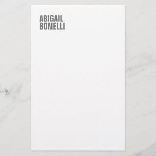 Professioneller minimalistischer, moderner, grauer briefpapier