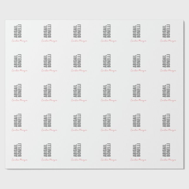 Professioneller minimalistischer, moderner, grauer geschenkpapier (Flach)
