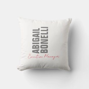 Professioneller minimalistischer, moderner, grauer kissen