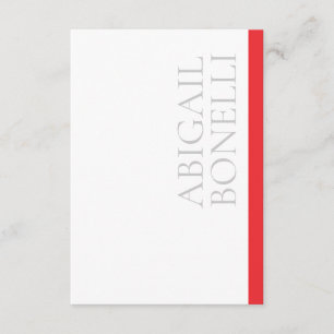 Professioneller minimalistischer moderner grauer r begleitkarte